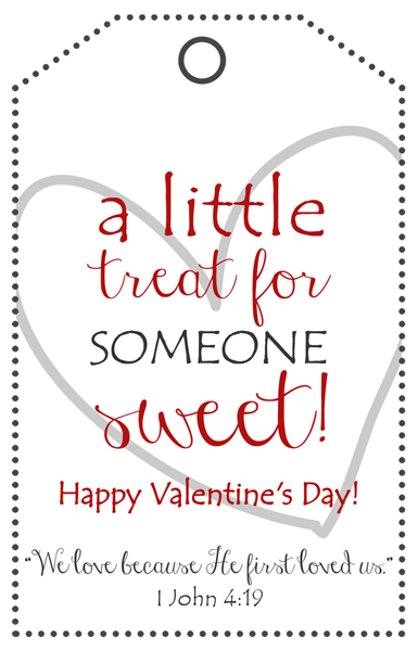 Valentines Tags - A Little Treat For Someone Sweet printable — TidyLady  Printables